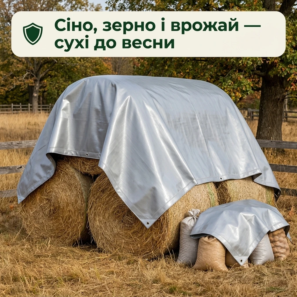 Тент для сіна, зерна і врожаю