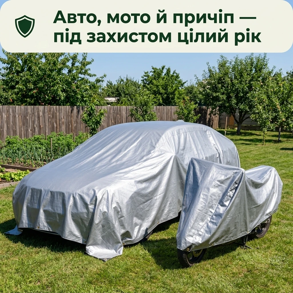 Тент для авто, мото і причепа